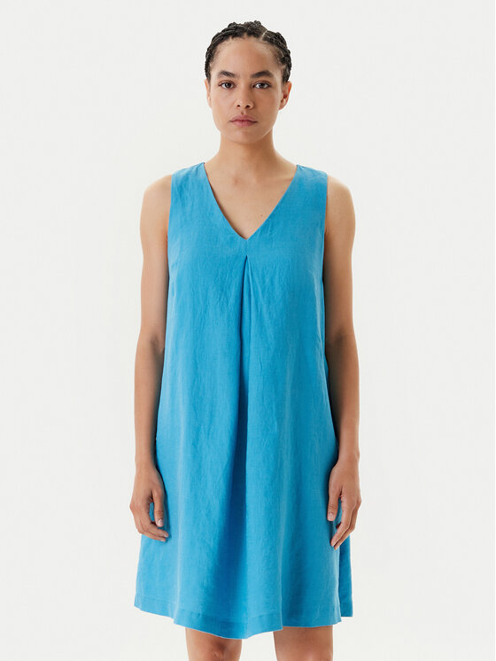 

Летнее платье свободного покроя 4AGHDV0AX United Colors Of Benetton, синий