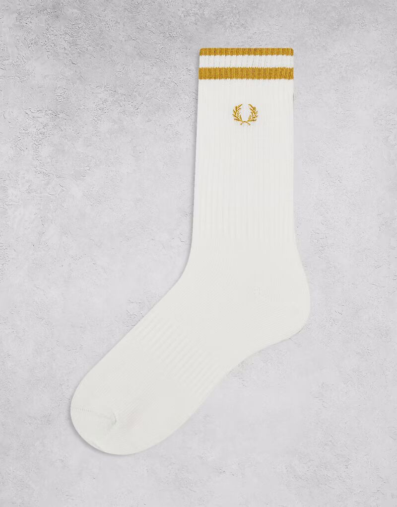 

Теннисные носки Fred Perry белого/желтого цвета