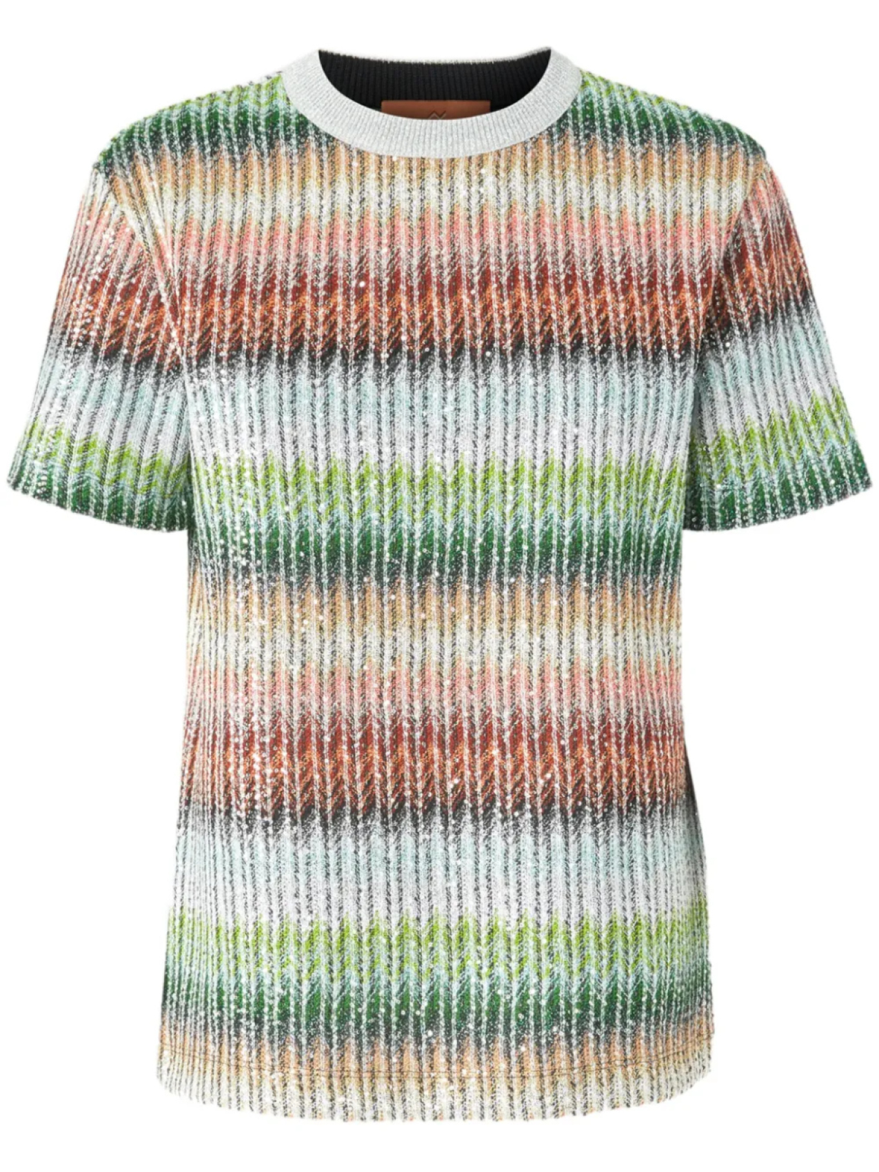 

Missoni футболка с пайетками, зеленый