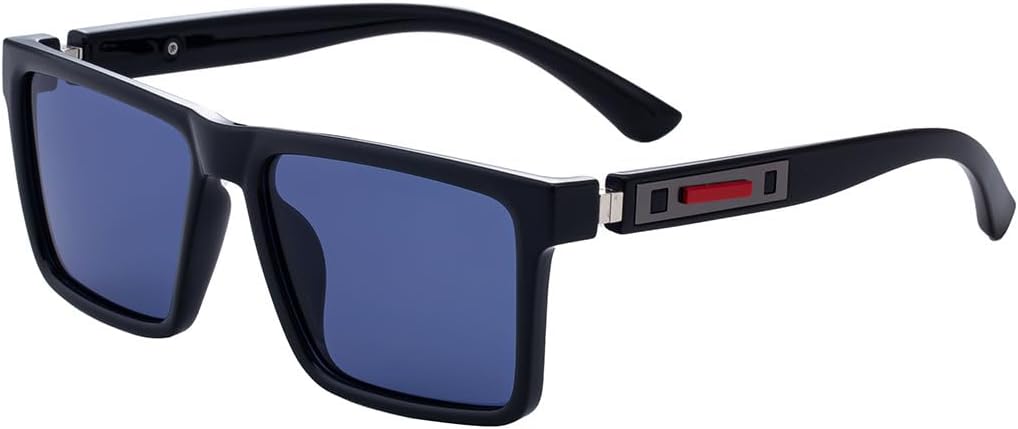 

Мужские солнцезащитные очки в стиле ретро квадратной формы, с защитой от УФ-излучения, подходят для вождения и ношения на открытом воздухе, классический дизайн с высококачественной металлической оправой GDKPJDT, 4