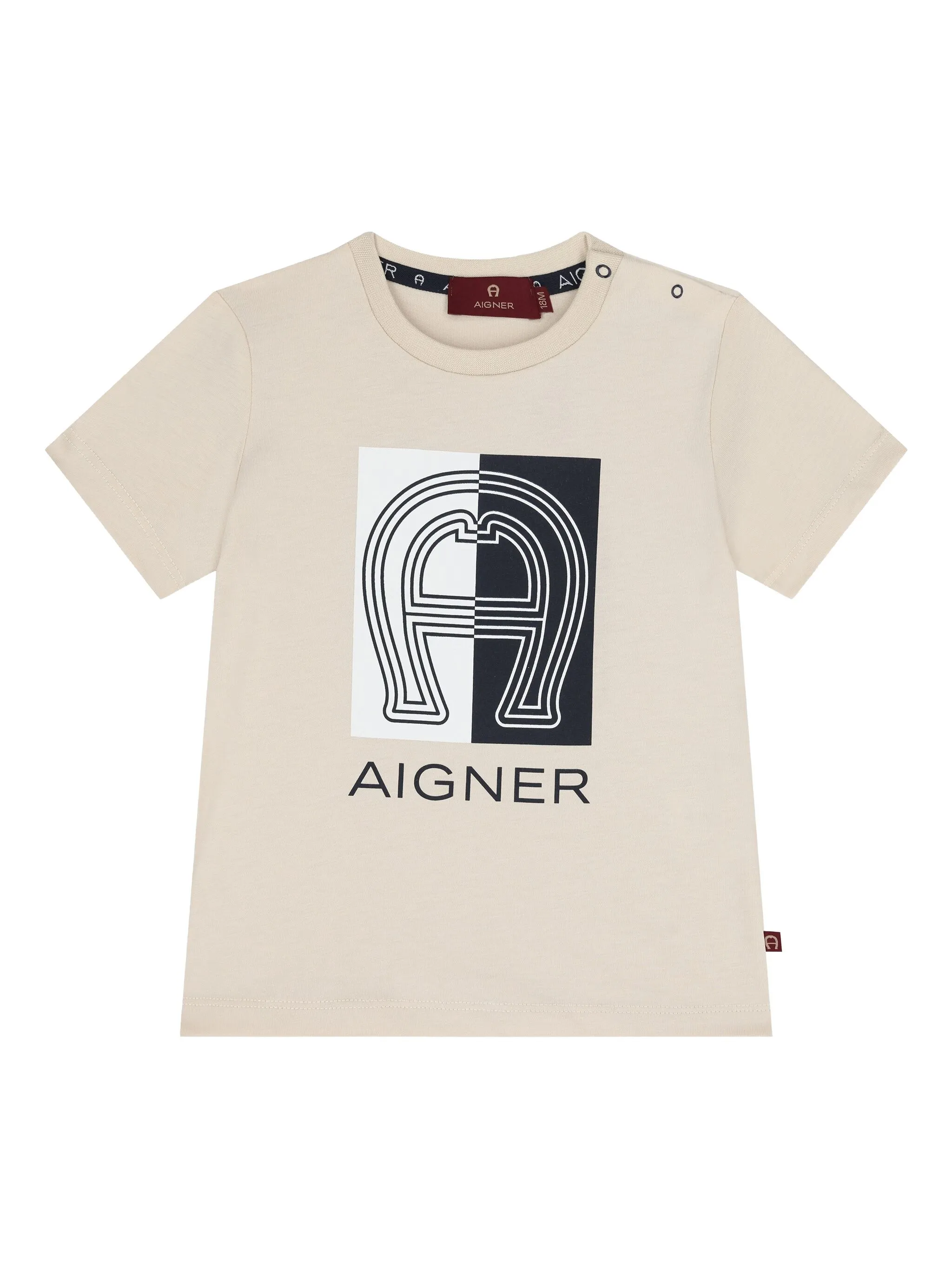 

Футболка с логотипом Aigner Kids, бежевый