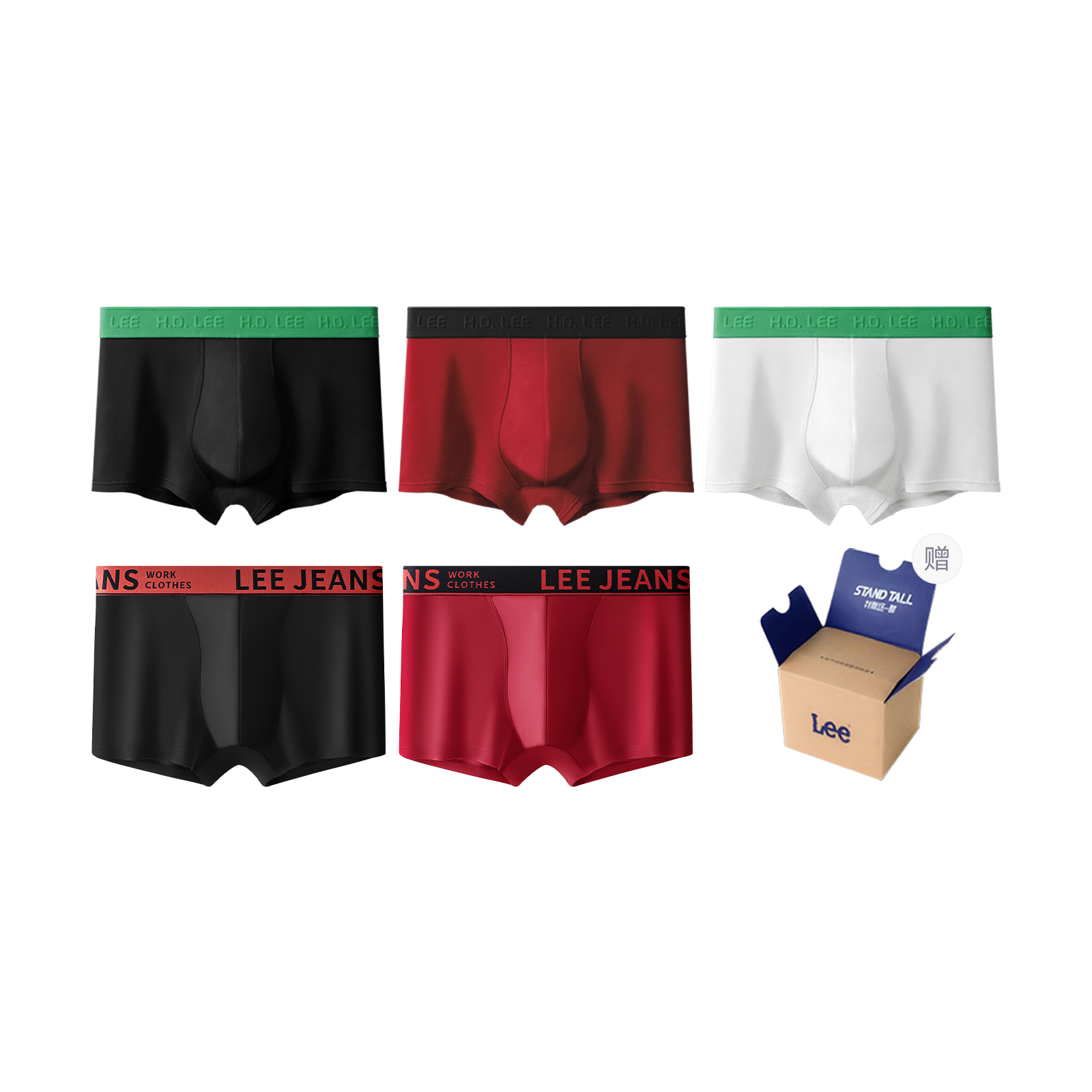 

101 Years Commemoration Collection трусы мужские боксеры 5 шт Lee, черный