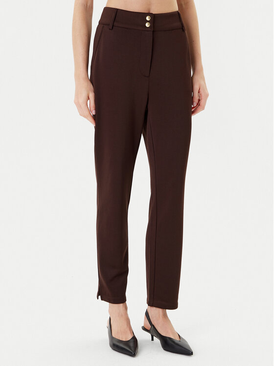 

Брюки из ткани regular fit TF5106 F0778 Liu Jo Sport, коричневый