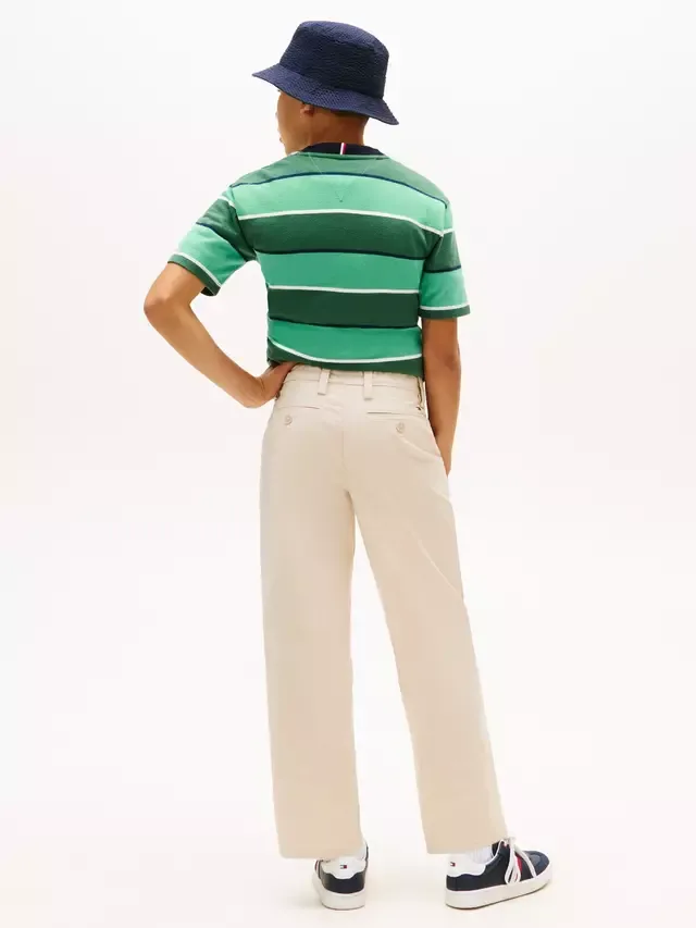 Детские свободные брюки-чиносы, бежевые Tommy Hilfiger — фото 3