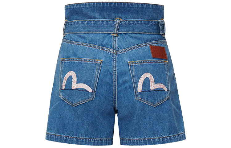 

Джинсовые шорты женские джинсовые синие Evisu