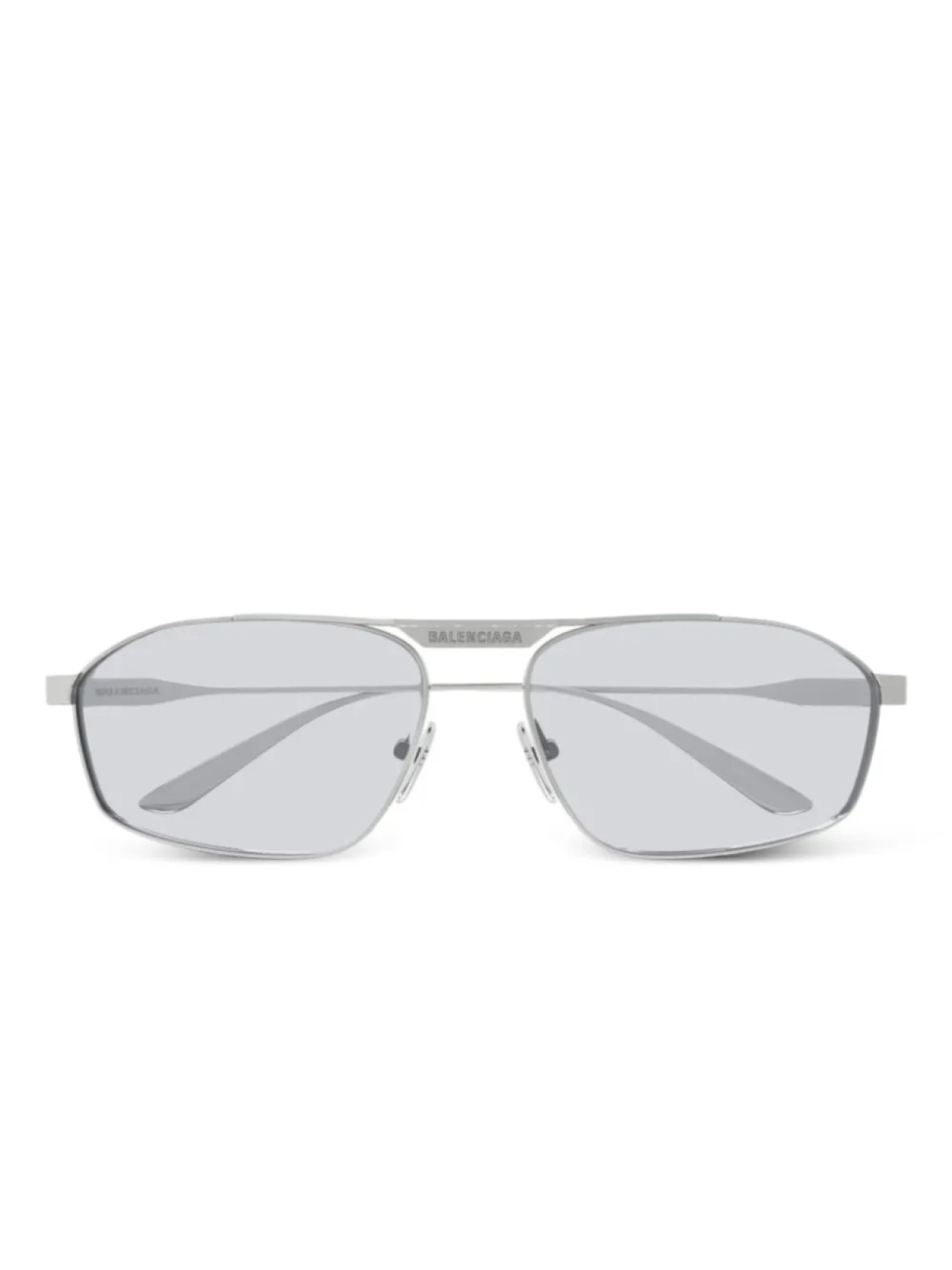 

Солнцезащитные очки в оправе «пилот» Balenciaga Eyewear, серебряный