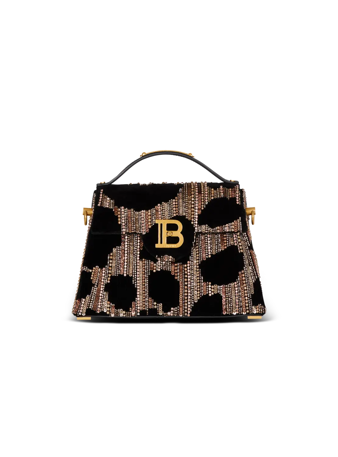 

Сумка B-Buzz Dynasty из вышитого бархата Balmain, черный