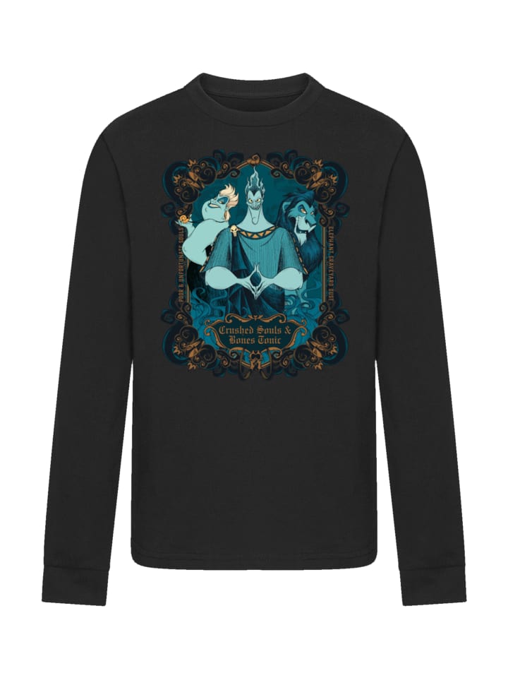 

Футболка F4NT4STIC Langarm T-Shirt Disney Bösewichte Crushed Souls, черный