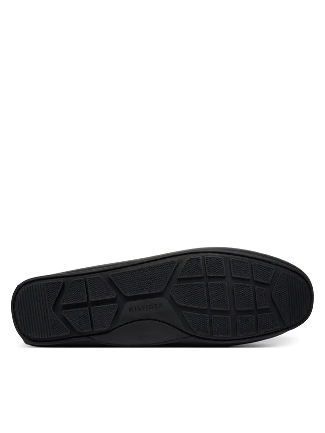 Tommy Hilfiger Кожаные мокасины Hilfiger Driver FM0FM05790, черные — фото 4