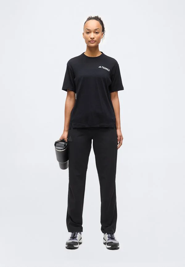 Профессиональные брюки для активного отдыха на природе. Adidas Terrex, Black — фото 2