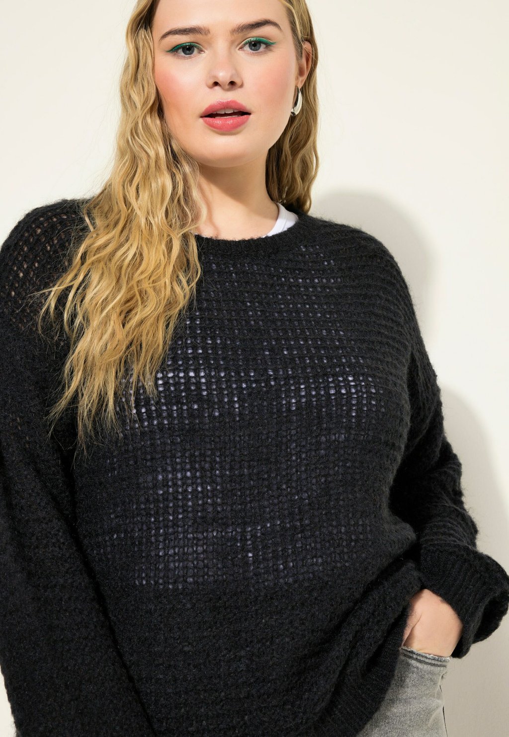 

Джемпер BOXY SHAPE RUNDHALS Studio Untold, черный