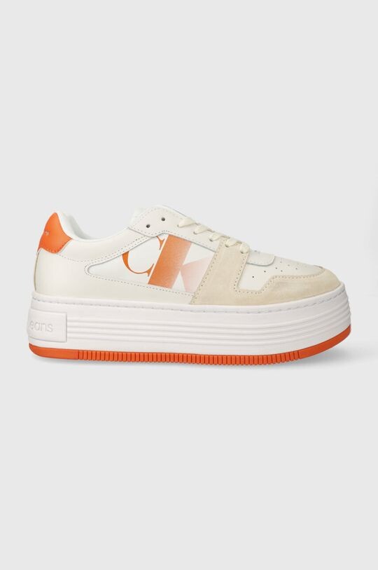 

Кроссовки BOLD FLATF LOW LACE MIX NBS SAT Calvin Klein Jeans, белый