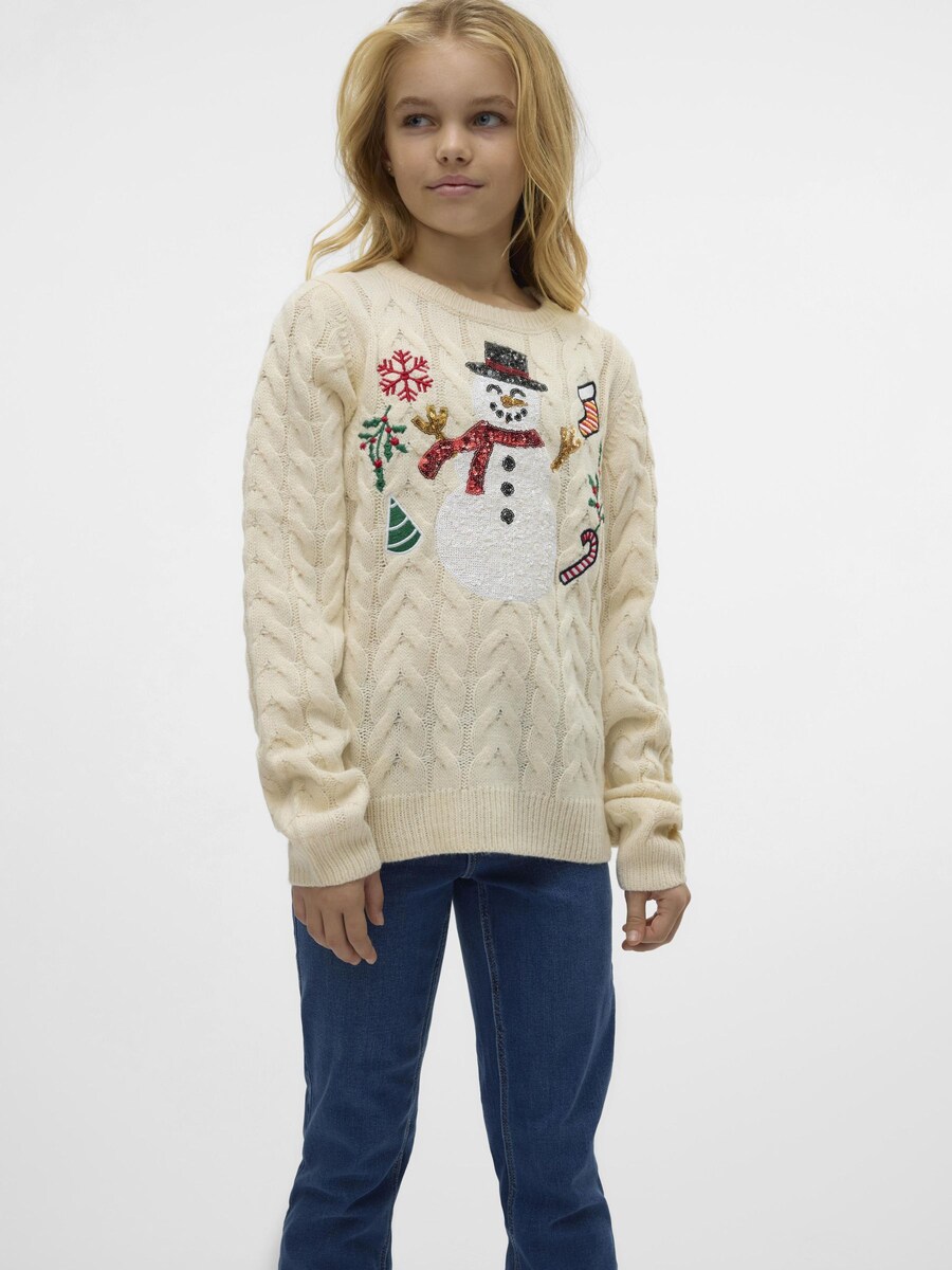 Свитер Vero Moda Girl Sweater VMSnowman, цвет kitt — фото 2