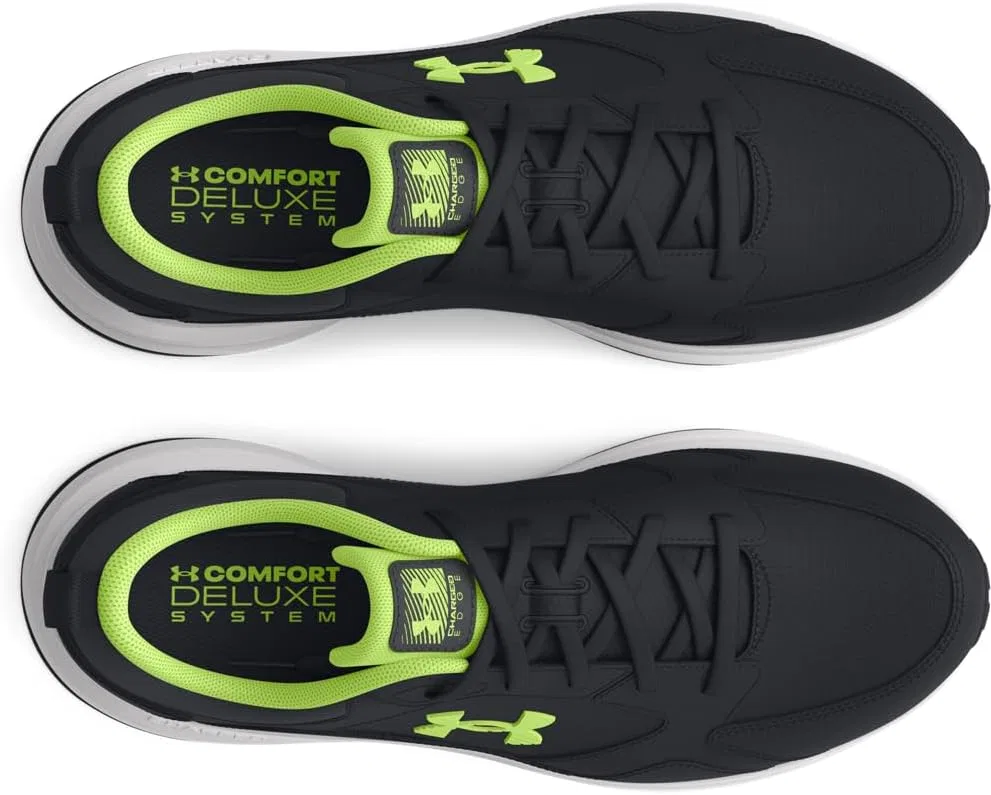 Мужские тренировочные кроссовки Under Armour Charged Edge, 004 Black Distant Gray Morph Green — фото 4