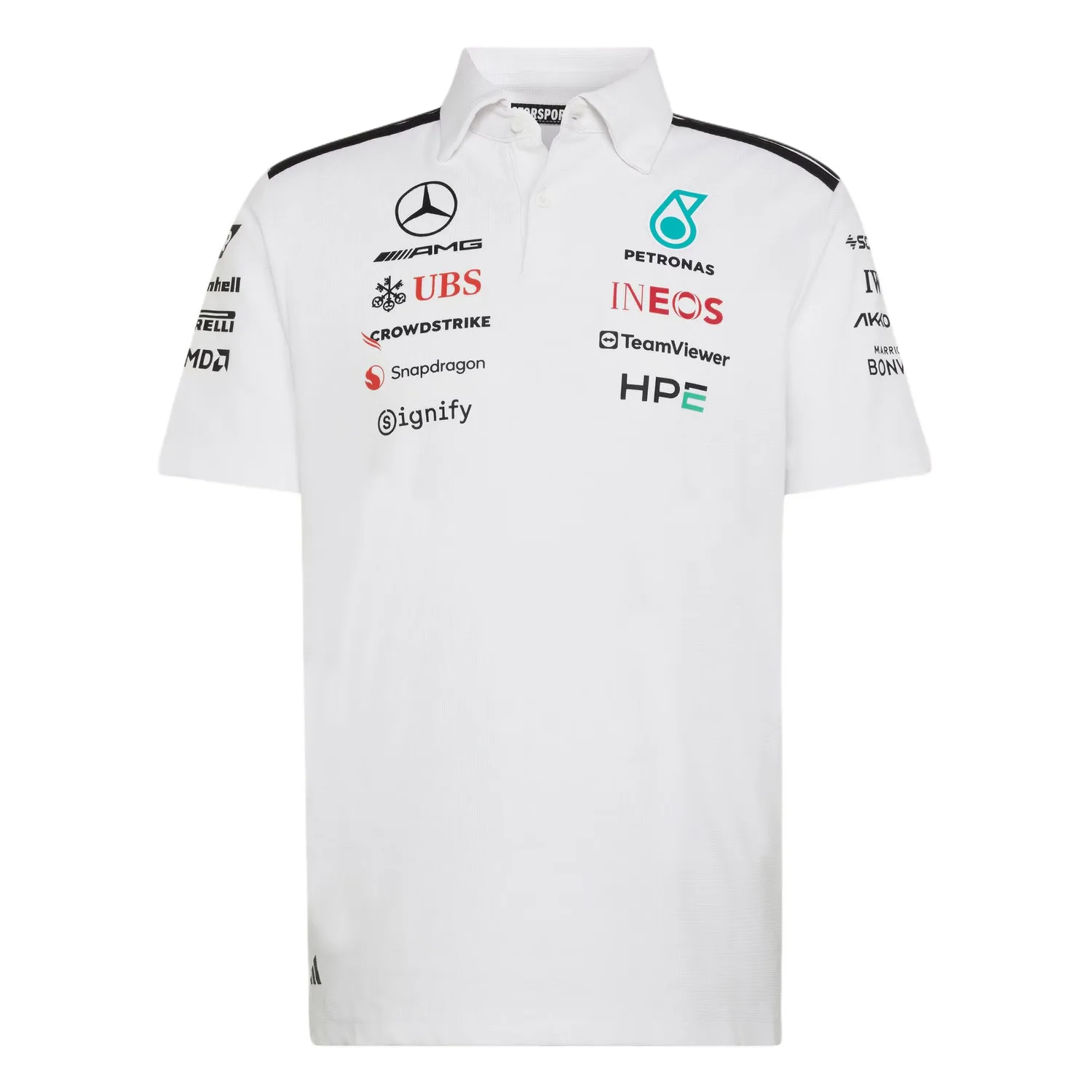 Футболка-поло Mercedes AMG Petronas Formula 1 Team Adidas, белый