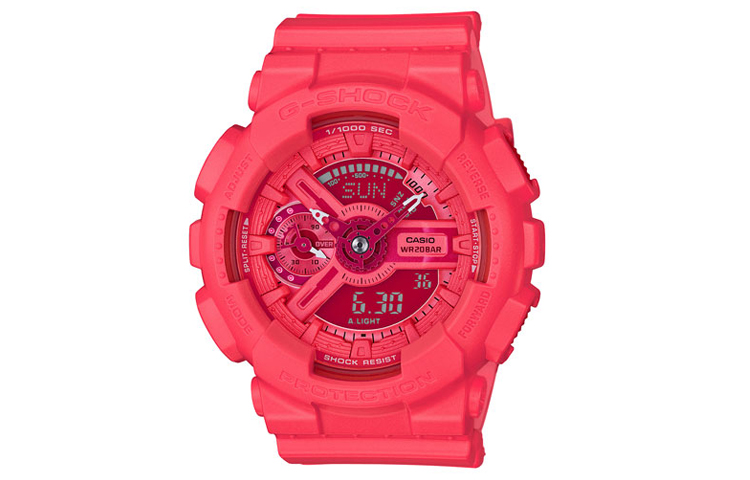 

CASIO Женские молодежные красные часы GMA-S110VC-4A