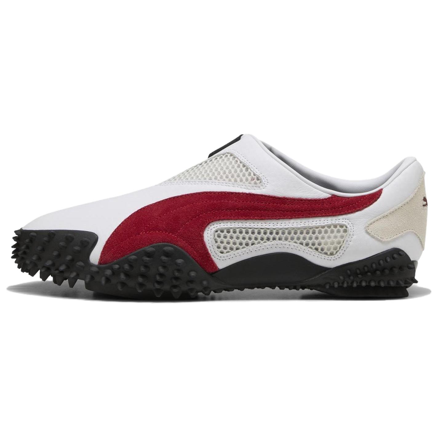 

Puma Износостойкие низкие повседневные кроссовки унисекс, белый с красным