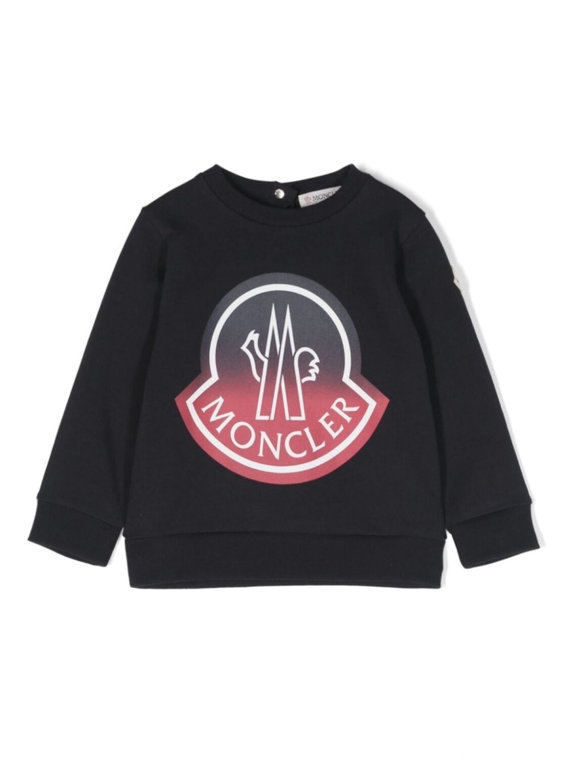 

Moncler Enfant толстовка с эффектом омбре и логотипом, синий