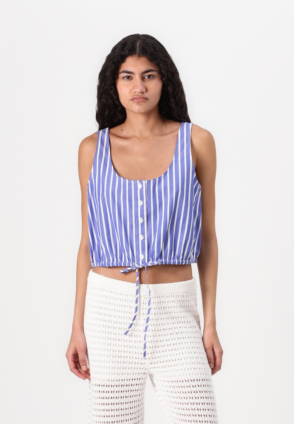 

Топ FRONT CINCHED - Blouse GAP, синий