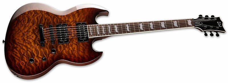 

Электрогитара ESP LTD VIPER-256 Dark Brown Sunburst 6-String Electric Guitar
