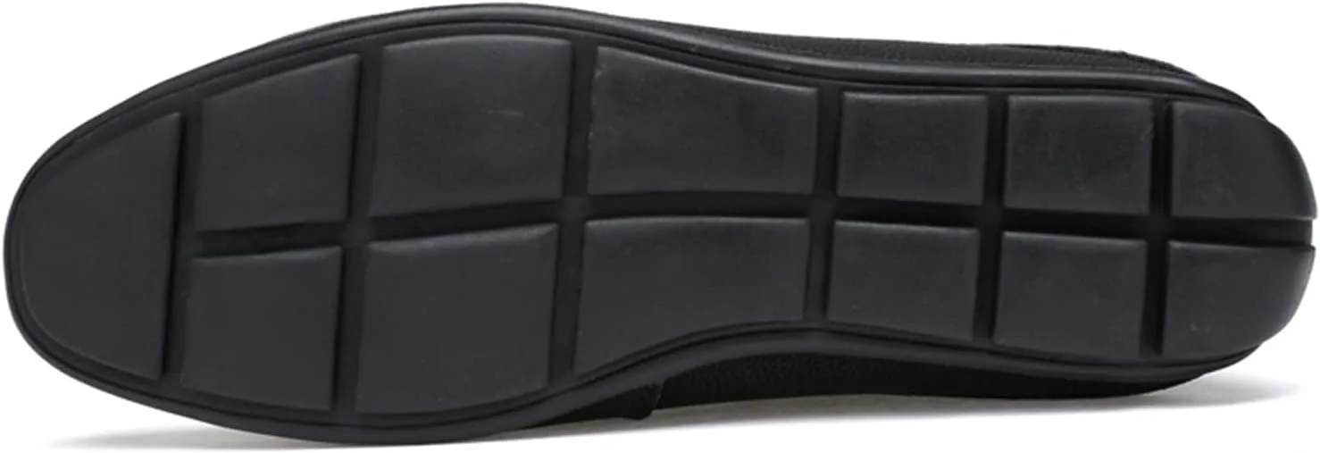 

Мужские лоферы с оригинальной строчкой, закругленным носком, резиновой подошвой, удобным нескользящим плоским каблуком, повседневные, для вечеринок, без шнурков JIADELI, черный