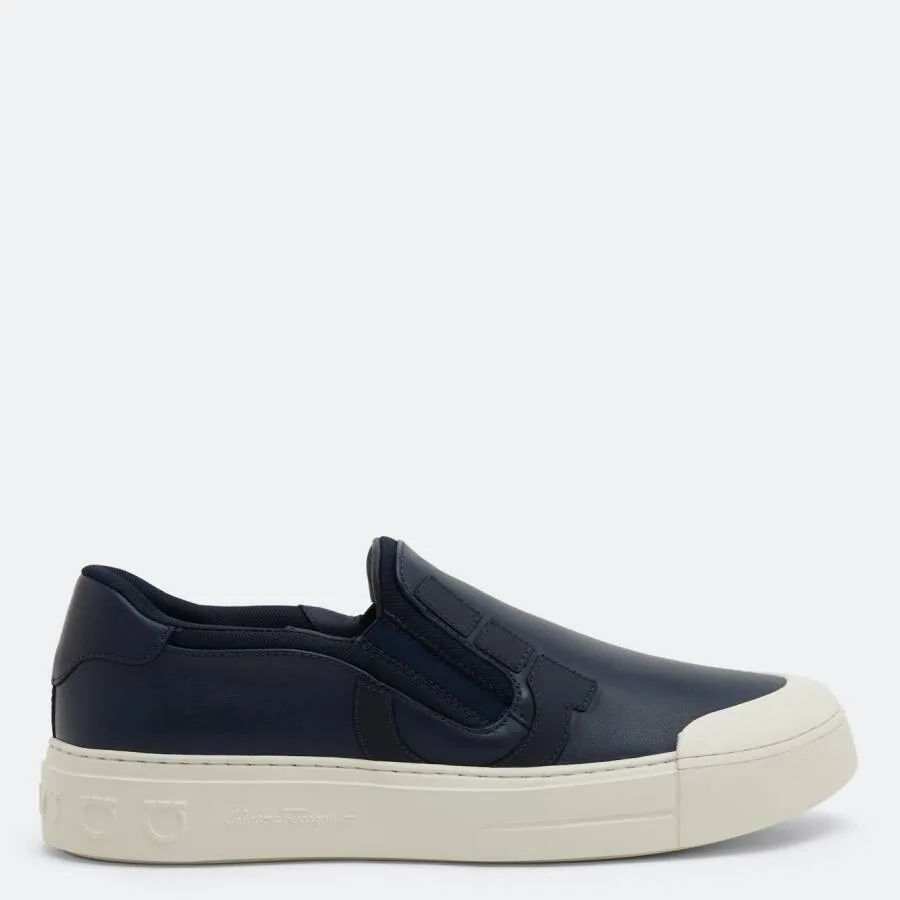 Кеды без шнурков Ferragamo Gancini, синий