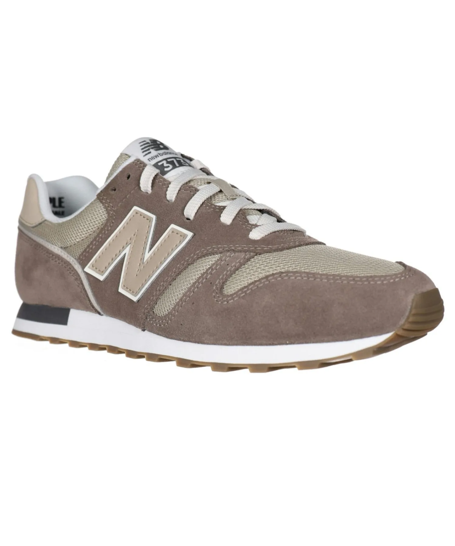 Унисекс кроссовки из замши New Balance 373 коричневые — фото 4