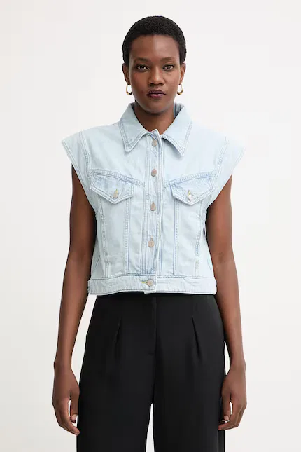Жилет джинсовый C VEST 1.0 BOSS Orange, синий