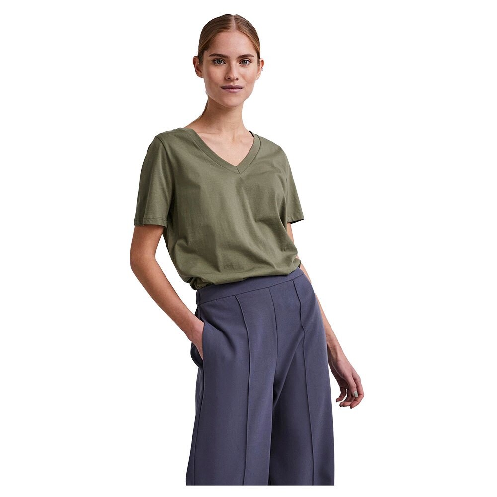 

Футболка Pieces Ria Short Sleeve V Neck, зеленый