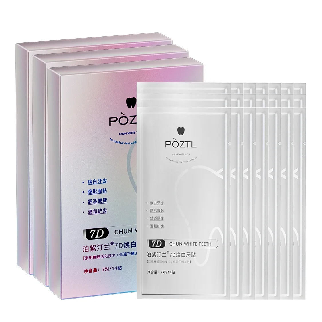 Наклейки для зубов Poetida POZITINGLAN, Dental strips*1 — фото 3