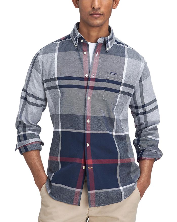 

Рубашка в клетку Dunoon Tailored Tartan Barbour, синий