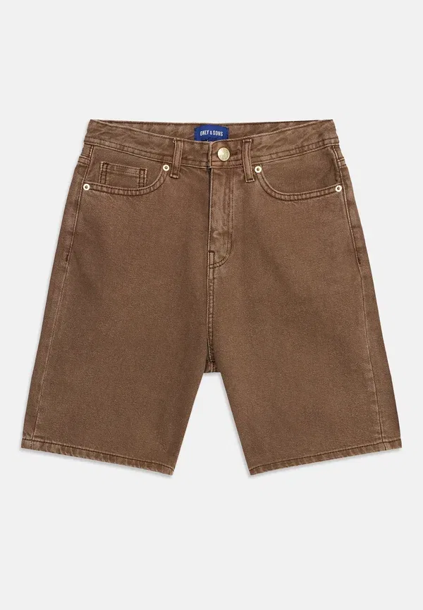 Шорты джинсовые свободные Osjfade, Only & Sons Junior, коричневый деним — фото 3