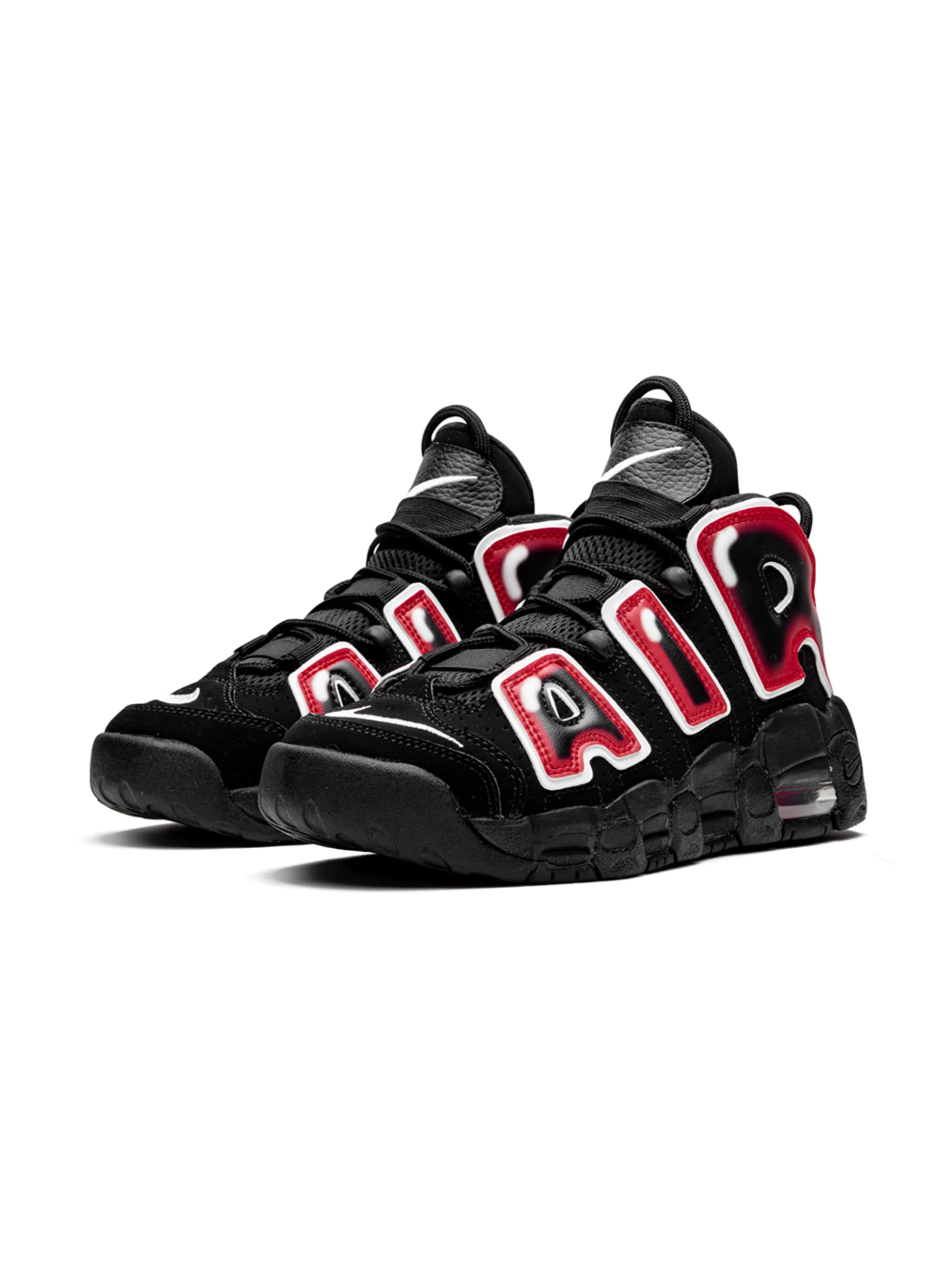 Кроссовки Air More Uptempo (GS) Nike Kids, черный — фото 2