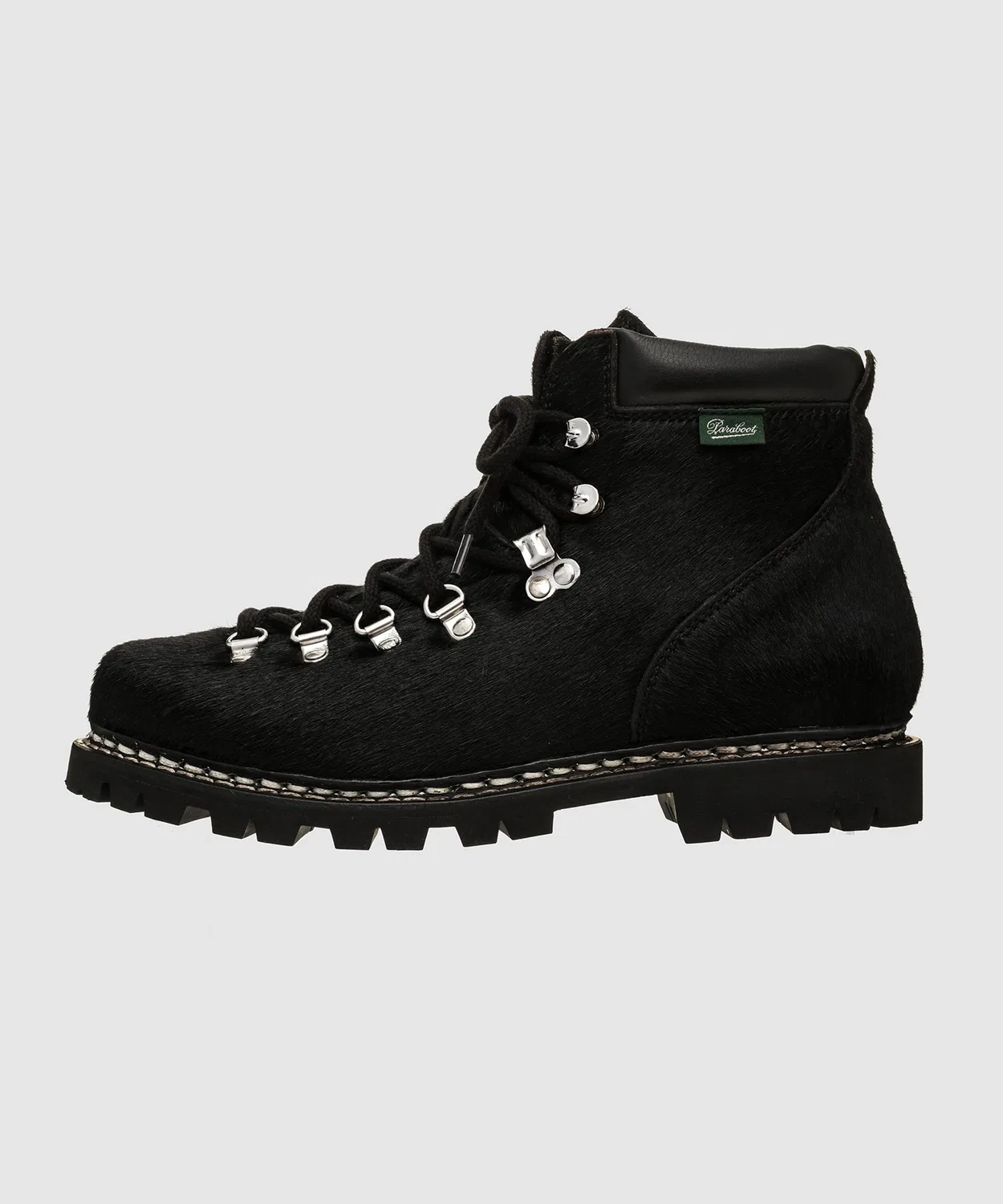 Ботинки треккинговые Avoriaz Paraboots из кожи с волосяным покровом, черные