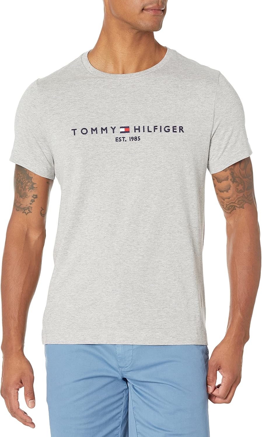 

Мужская футболка с короткими рукавами и принтом Tommy Hilfiger, Grey Heather, Серый, Мужская футболка с короткими рукавами и принтом Tommy Hilfiger, Grey Heather