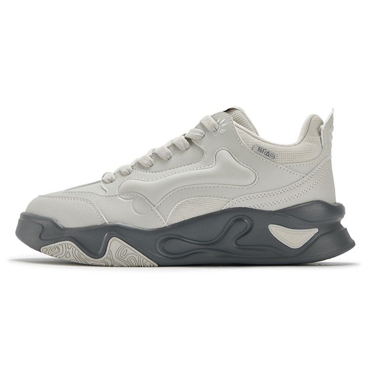 

361° Кроссовки Bone Shoes 30 Thermal Abrasion Resistant Slip Resistant Low top Casual мужские Smoke Gray