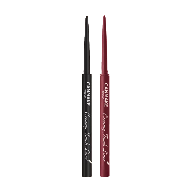 Набор гелевых подводок для глаз Canmake Creamy Touch Liner: 01 черный + 01 черный + 02 коричневый — фото 2