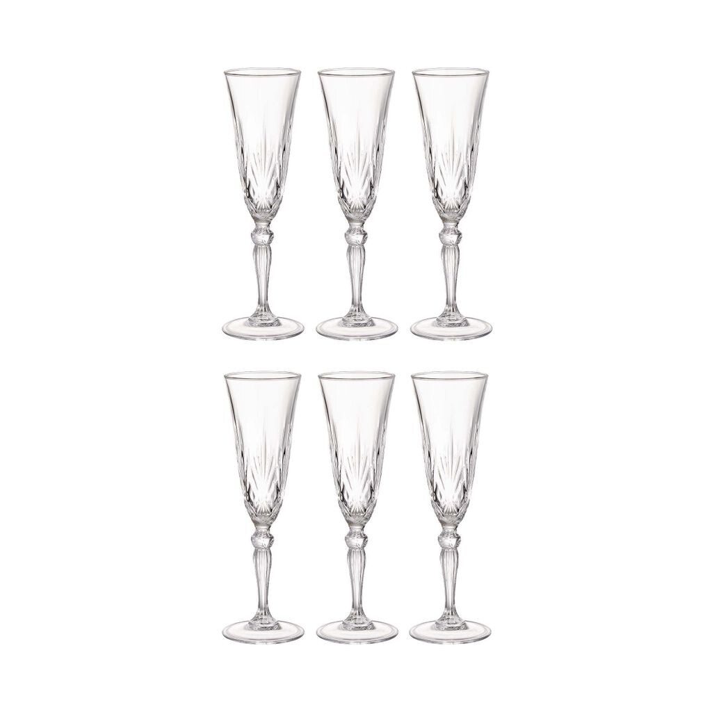 

BUTLERS CRYSTAL CLUB 6 бокалов для шампанского из хрусталя 160мл