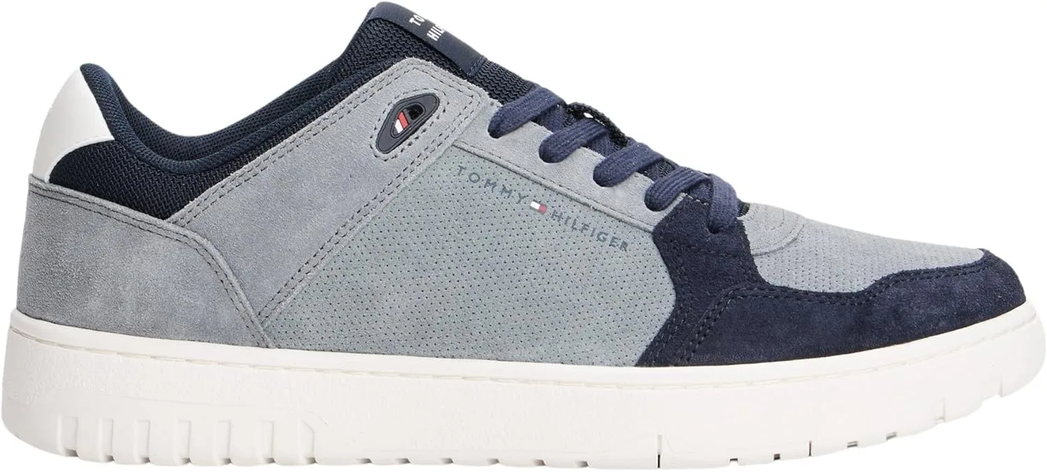Мужские низкие кроссовки Tommy Hilfiger Th Basket Core Lite Suede Fm0fm05519, серый — фото 4