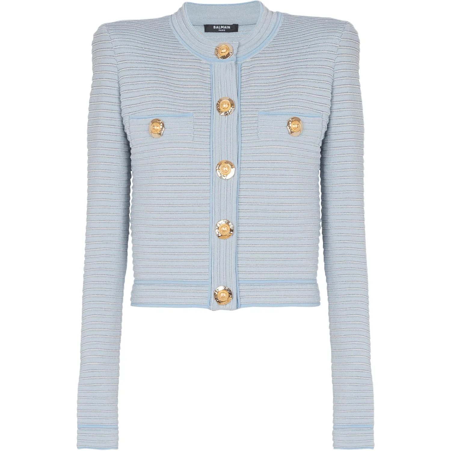 Кроп-кардиган BALMAIN, синий
