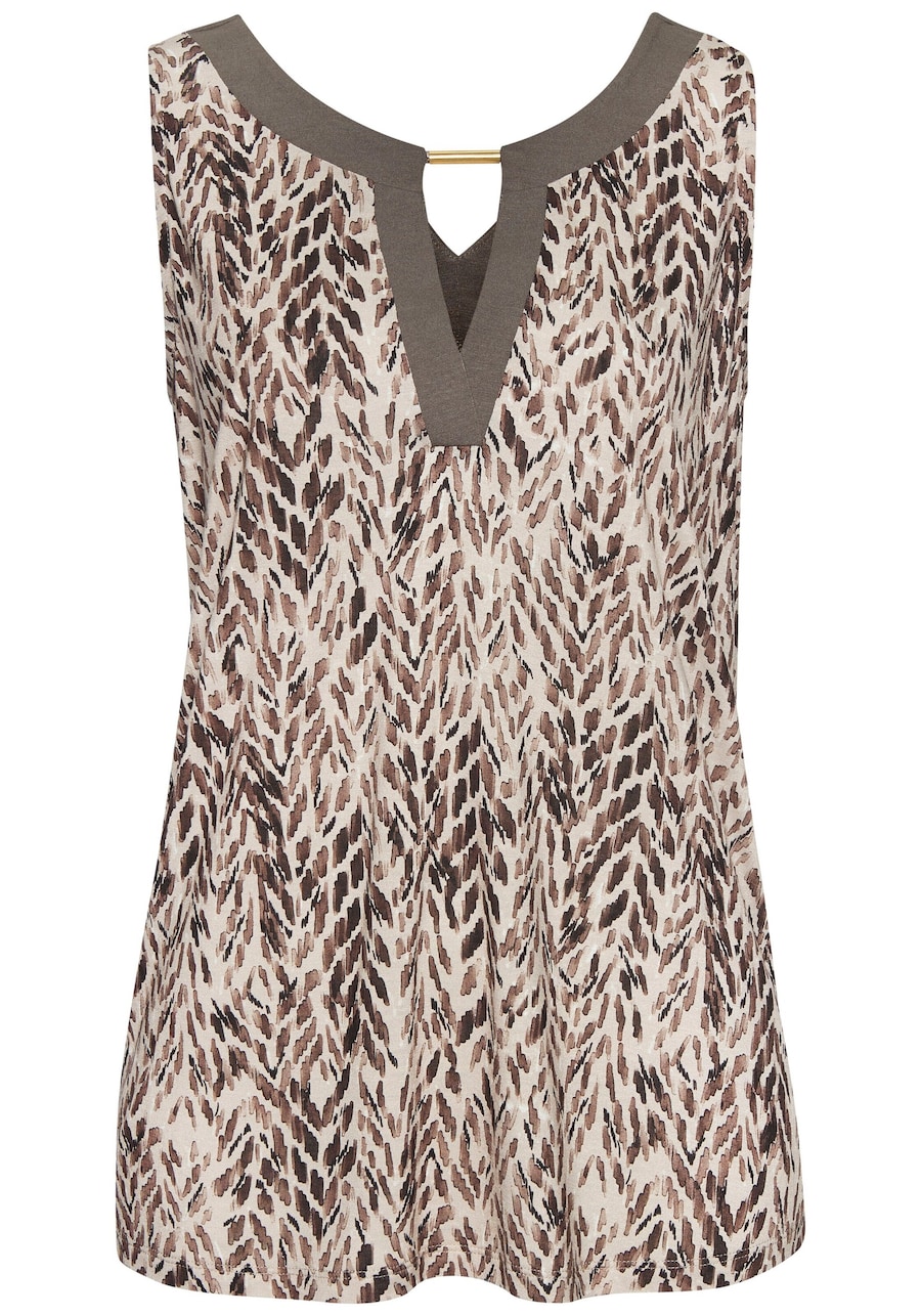 

Топ LASCANA, коричневый/светло-коричневый