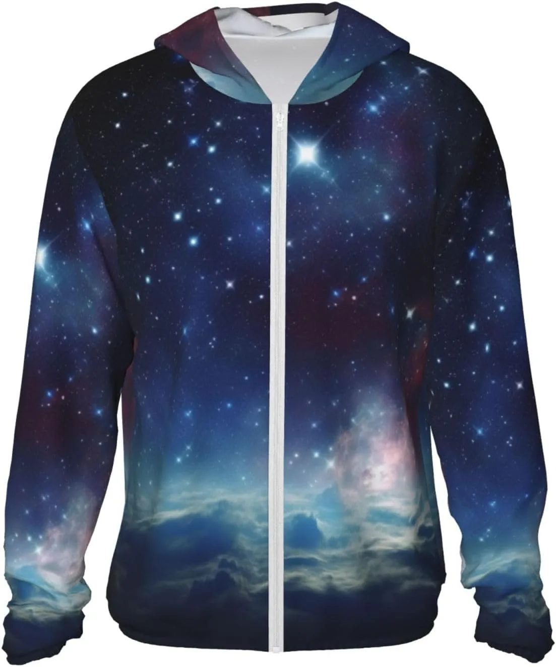 

Мужская толстовка с капюшоном UPF 50+ Night Sky для защиты от солнца FHEDVBN