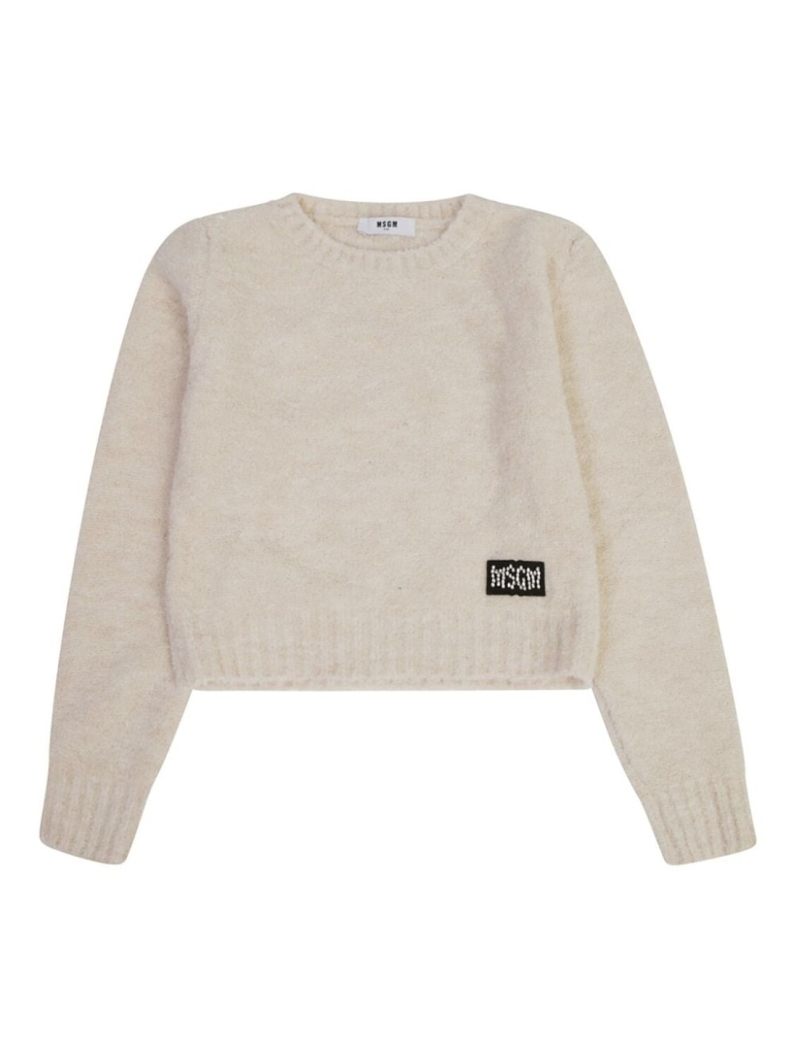 

MSGM Kids свитер из ткани букле, нейтральный цвет