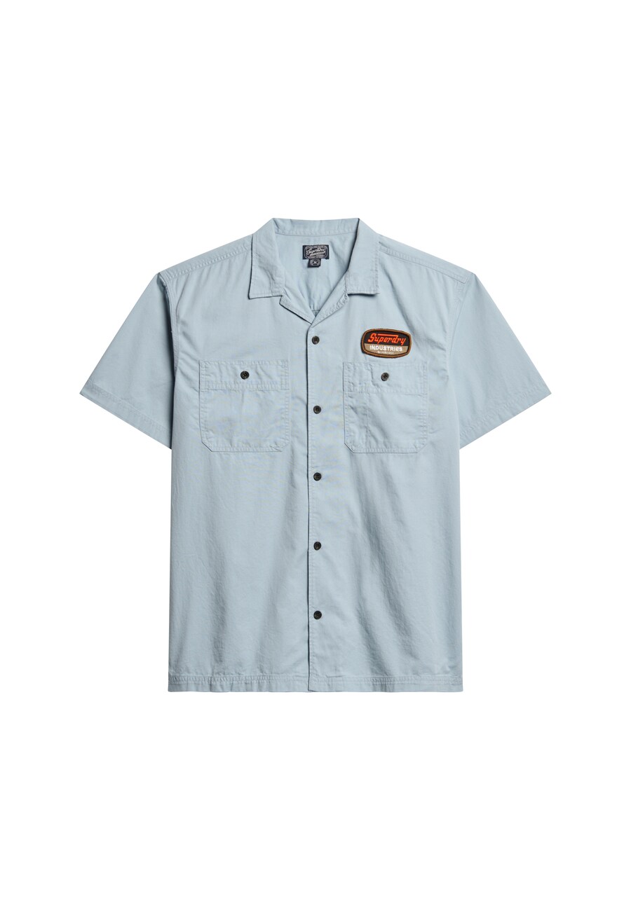 

Рубашка на пуговицах классического кроя Superdry, небесно-голубой