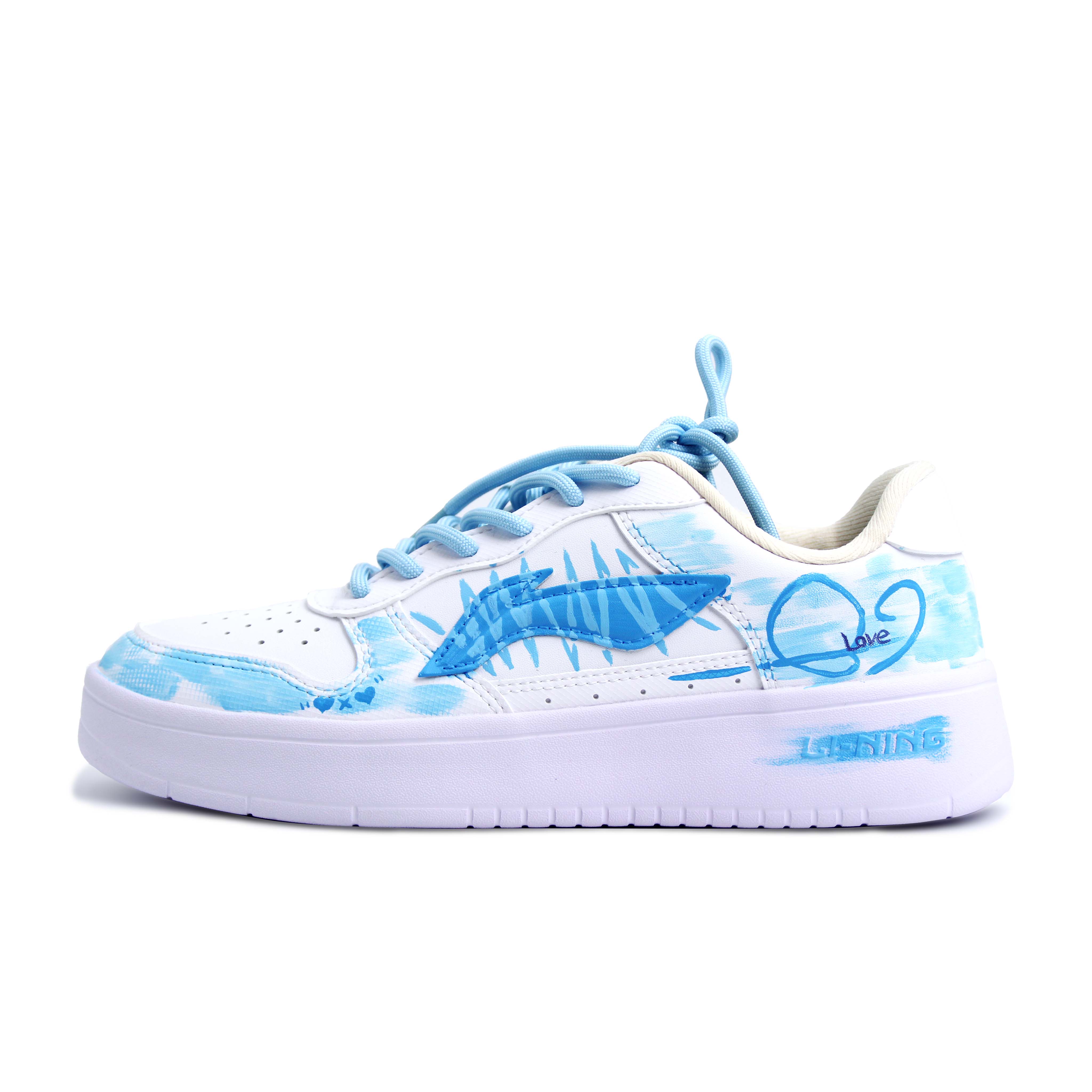 

LINING Кроссовки для скейтбординга Unisex Pontoon Boats Quick Dry Lightweight Breathable Low top, светло-голубые