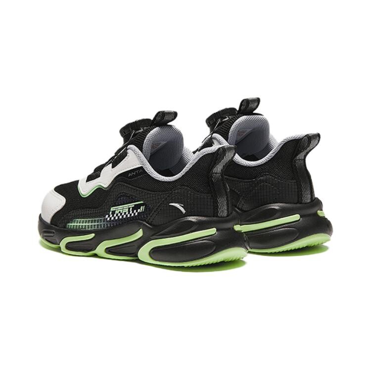 Детские кроссовки PS Low-top черные/зеленые Anta Kids, черный/зеленый — фото 3
