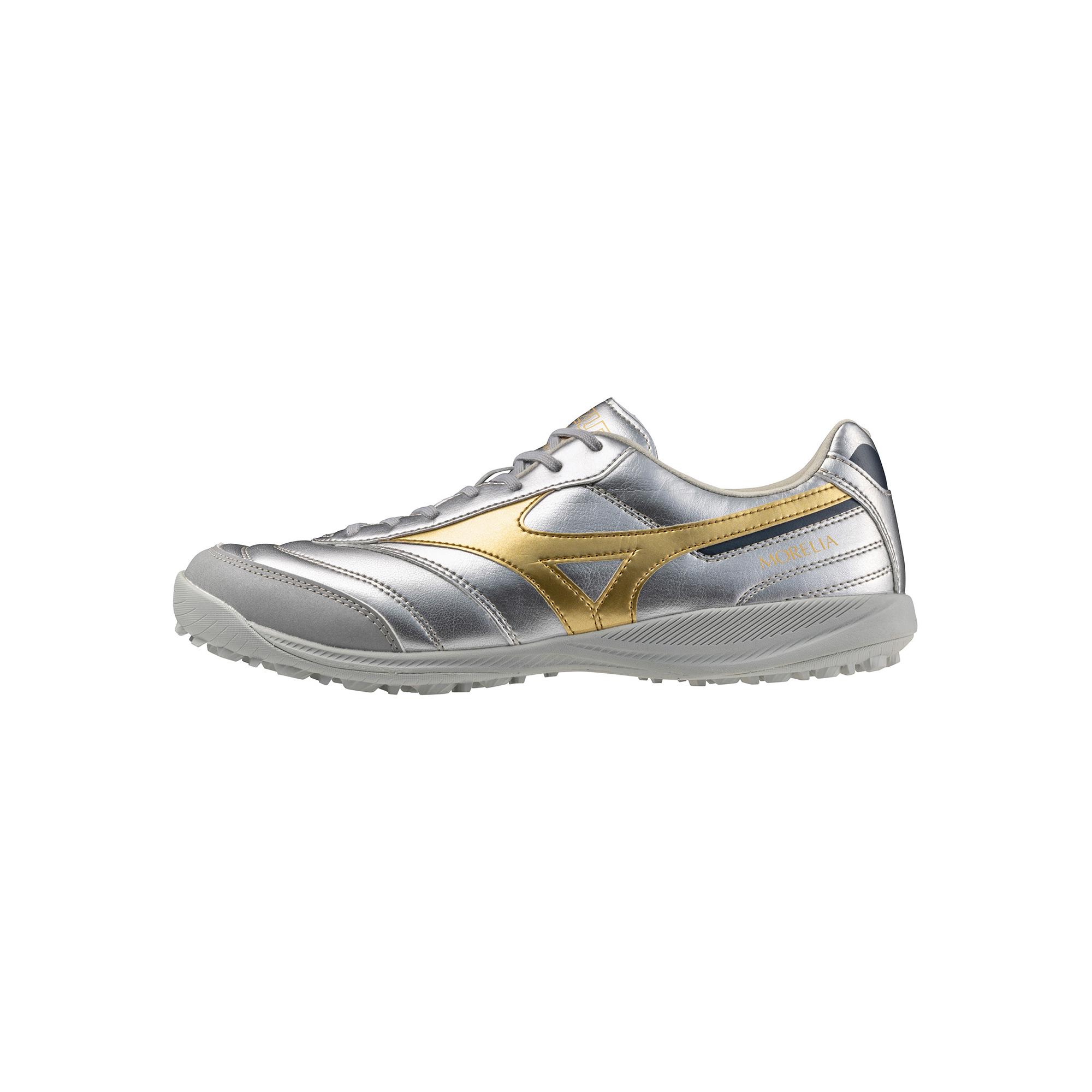 Mizuno Футбольные бутсы MORELIA SALA с противоскользящим покрытием, унисекс, золото, серебро