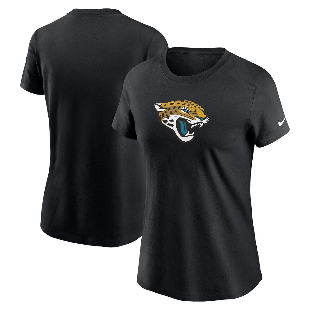 Женская черная футболка с логотипом Nike Jacksonville Jaguars Primary, цвет Jag Black — фото 2