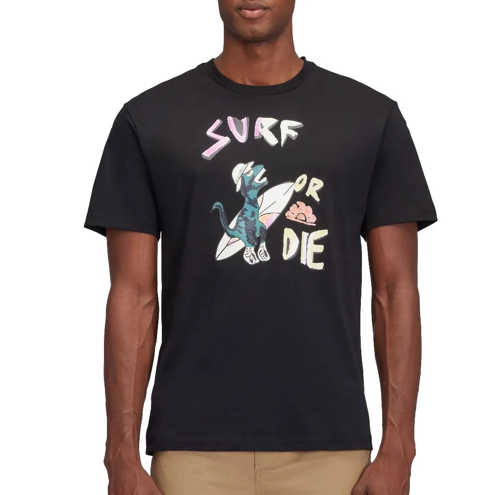 

Футболка Sundek Surf or die archive printed, черный