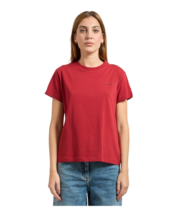 

Красная футболка с вышитым логотипом Patrizia Pepe, красный